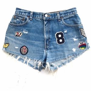 LF Furst of a Kind patched Levi’s Shorts